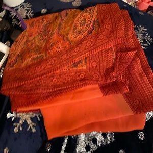 Shirt and shalwar suit matching dubatah 3 piece silk crep delicate fabric new